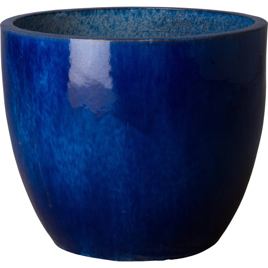 15" Round Planter by Emissary USA. Made from ceramic in a modern style.