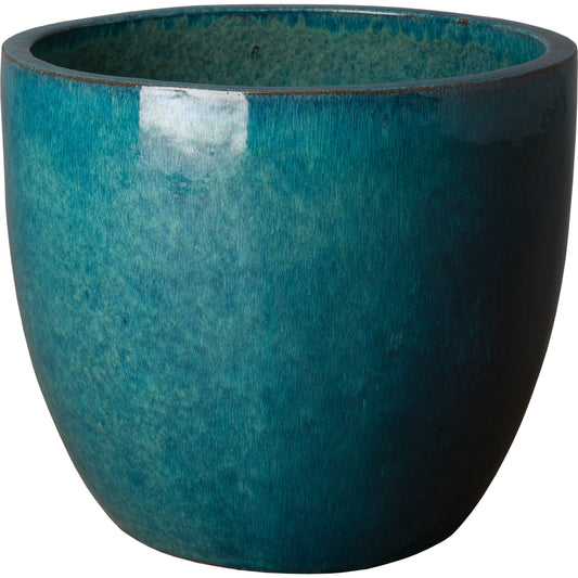15" Round Planter by Emissary USA. Made from ceramic in a modern style.