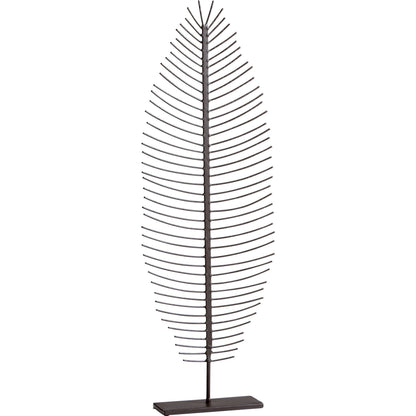 Skeleton Leaf by Cyan Design in graphite. Made from iron in a modern style.