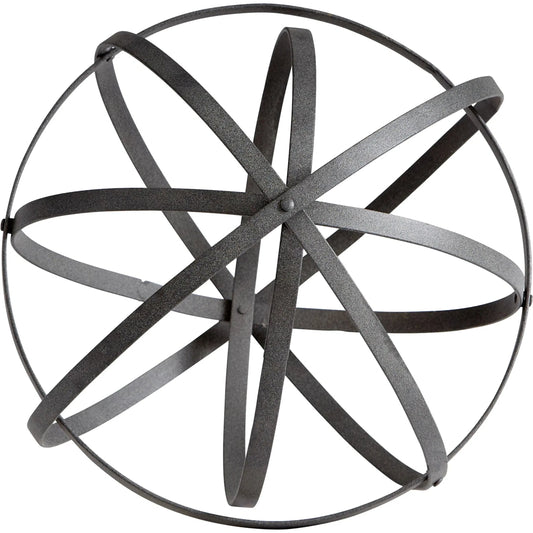 Sphere by Cyan Design in rustic gray. Made from iron in a modern style.