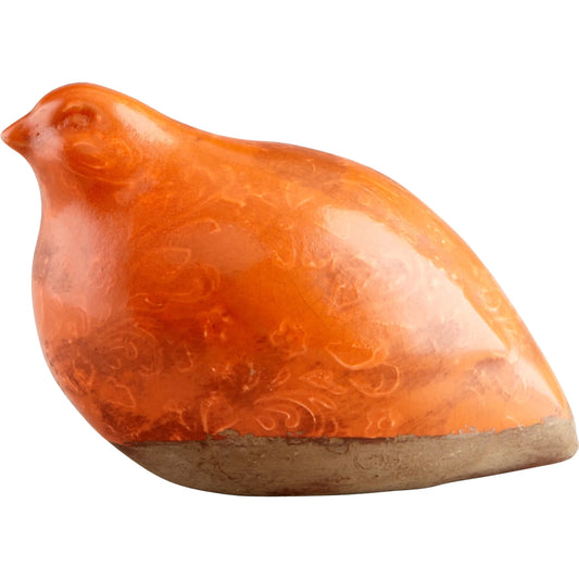 Partridge I Sculpture by Cyan Design in orange. Made from terracotta in a cottage & farmhouse style.