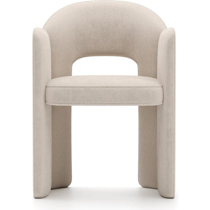 Overlap Arm Dining Chair by Caracole. Made from metal in a transitional style.