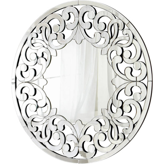 Jules Mirror by Cyan Design in clear. Made from wood, mirrored glass in a transitional style.
