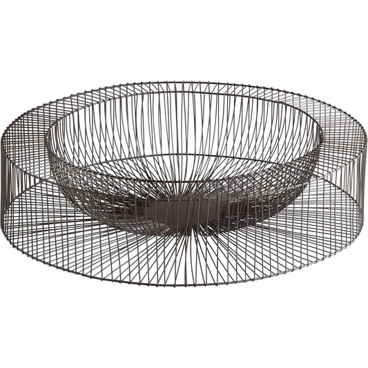 Wire Wheel Tray by Cyan Design in graphite. Made from iron in a modern style.
