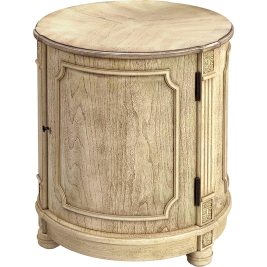 Thurmond Drum Side Table by Butler Specialty Company. Made from poplar hardwood solids, resin, cherry veneer, fiberboard in a traditional style.