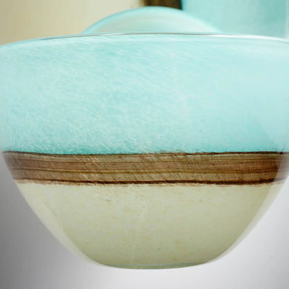 Turquoise Earth Vase by Cyan Design in blue. Made from glass in a modern style.