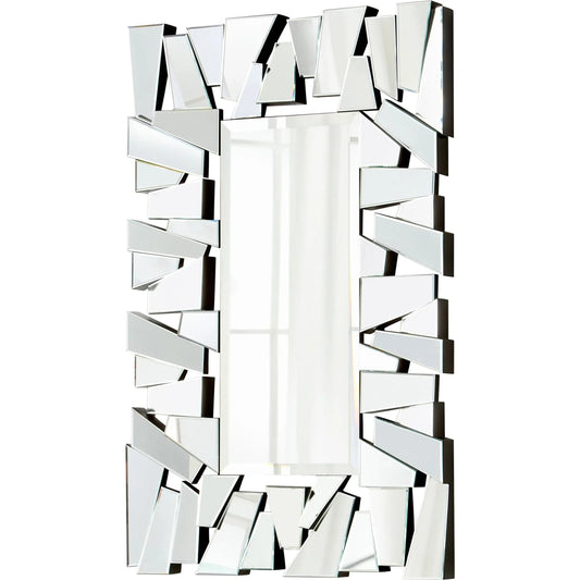 Deconstructed Mirror by Cyan Design in clear. Made from mirrored glass in a modern style.