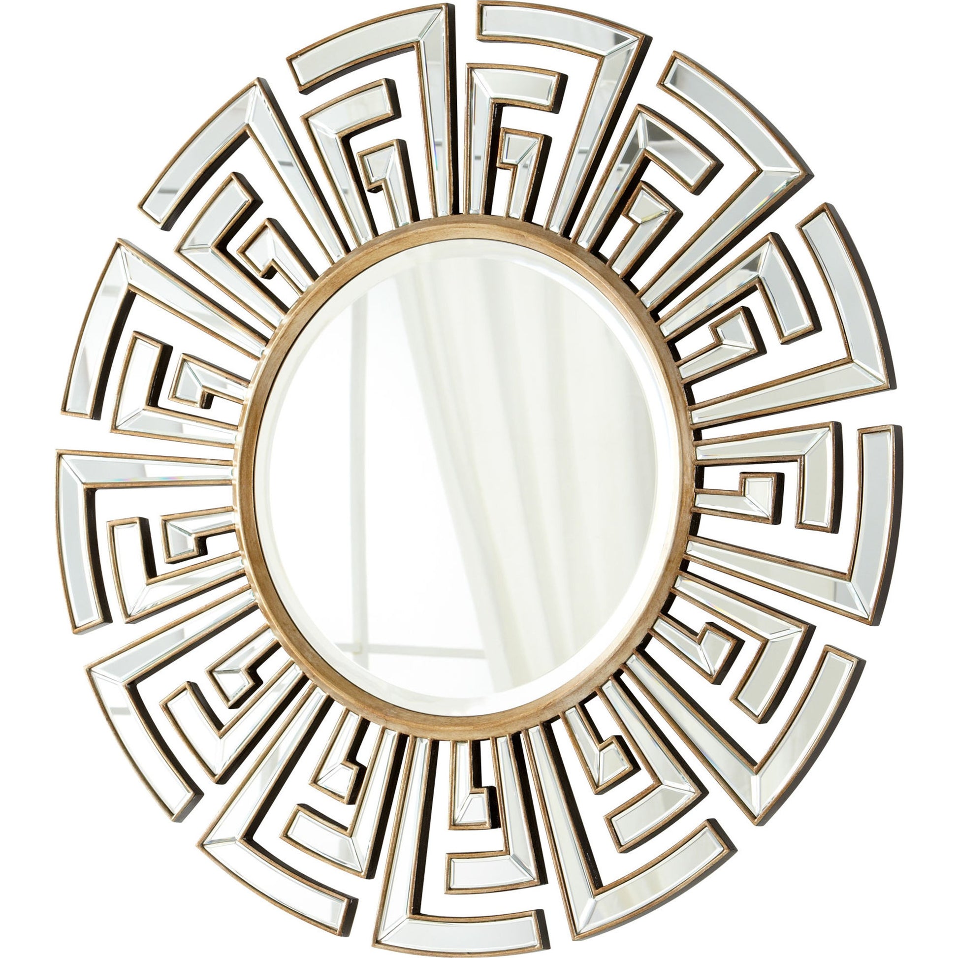 Cleopatra Mirror by Cyan Design in clear, gold. Made from mirrored glass in a modern style.