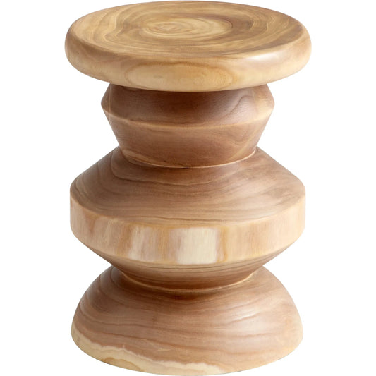 Summer Swirl Stool by Cyan Design in walnut. Made from wood in a cottage & farmhouse style.