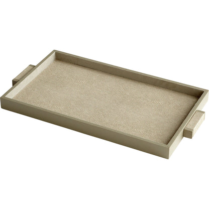 Melrose Tray by Cyan Design in shagreen. Made from leather, wood in a modern style.