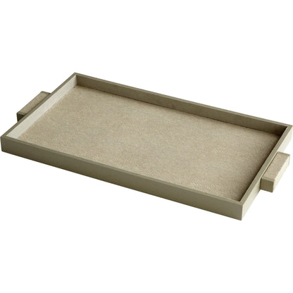 Melrose Tray by Cyan Design in shagreen. Made from leather, wood in a modern style.