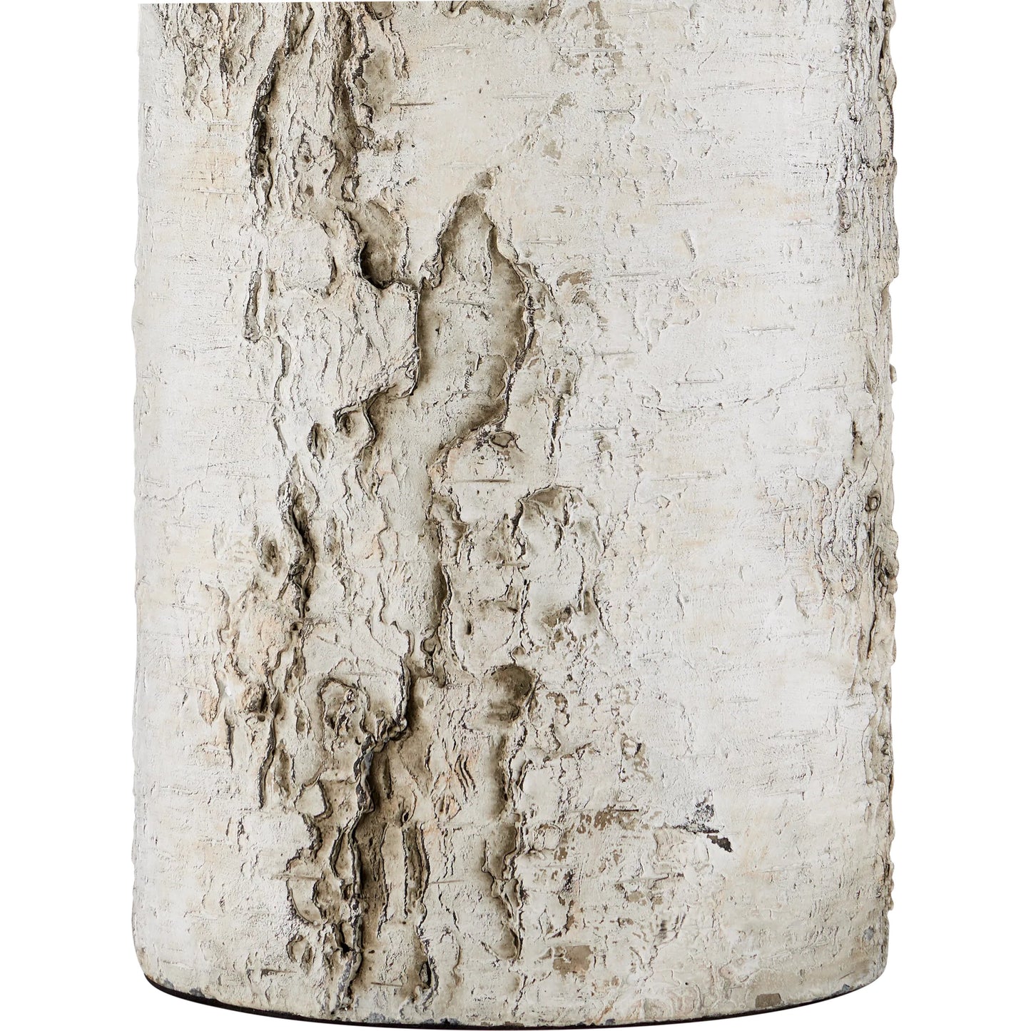 003 SI-2257351 | Closeup | Faux Birch Table Lamp by Currey and Company in birch white, gray. Made from cement in a modern style.