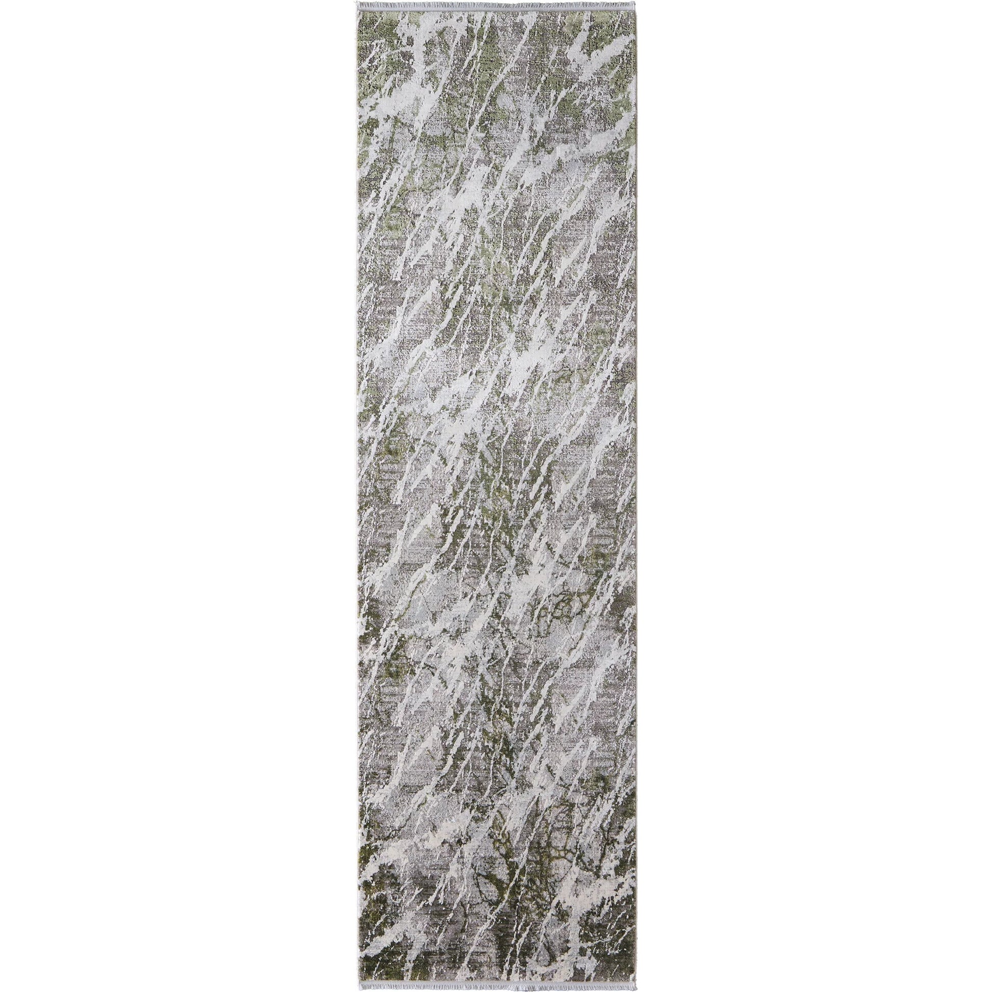 Cadiz Rug - 86639N6F by Feizy in gray, green, taupe. Made from viscose, acrylic in a unique style.