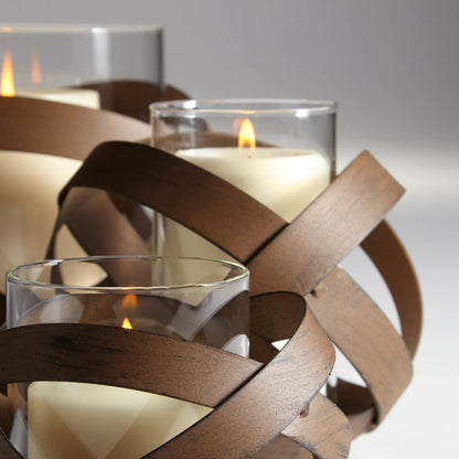 Infinity Candleholder by Cyan Design in copper. Made from iron in a cottage & farmhouse style.