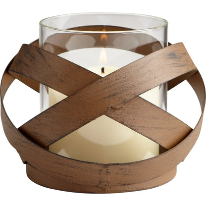 Infinity Candleholder by Cyan Design in copper. Made from iron in a cottage & farmhouse style.