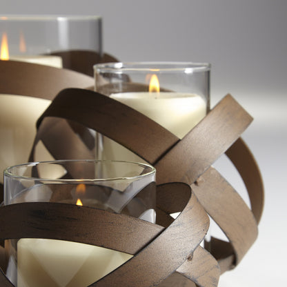 Infinity Candleholder by Cyan Design in copper. Made from iron in a cottage & farmhouse style.