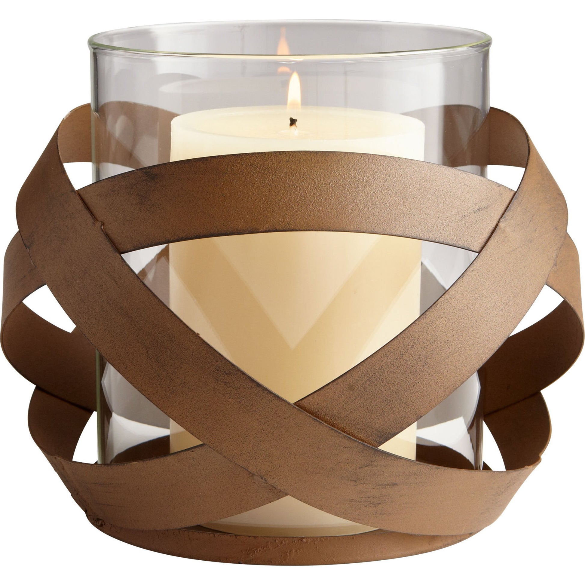 Infinity Candleholder by Cyan Design in copper. Made from iron in a cottage & farmhouse style.