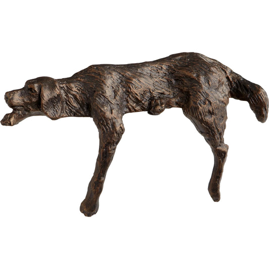 Lazy Dog Sculpture by Cyan Design in bronze. Made from iron in a modern style.