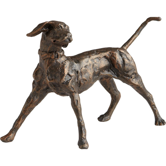 Fetch Sculpture by Cyan Design in bronze. Made from iron in a modern style.