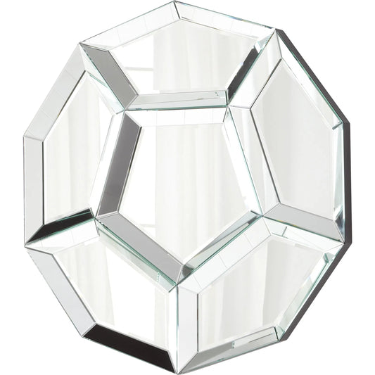 Hawaiian Garden Mirror by Cyan Design in clear. Made from wood, mirrored glass in a modern style.