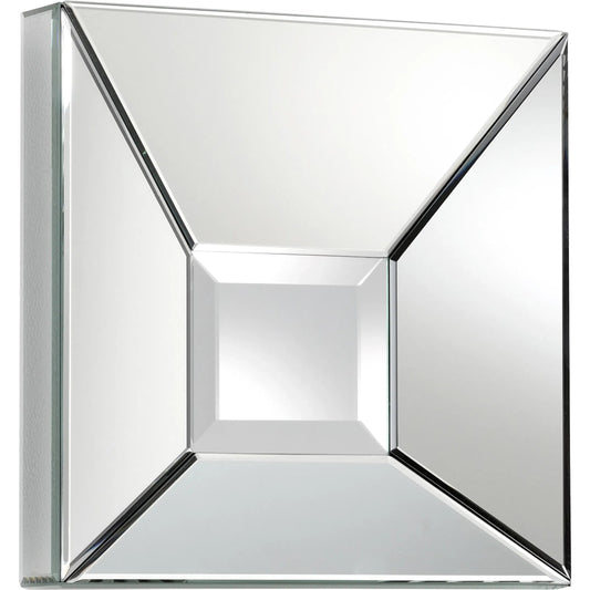 Pentallica Square Mirror by Cyan Design in clear. Made from wood, mirrored glass in a modern style.