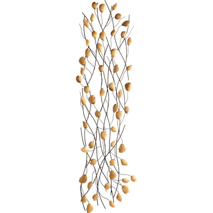 Guilded Vine Wall Decor by Cyan Design in gold. Made from iron in a modern style.