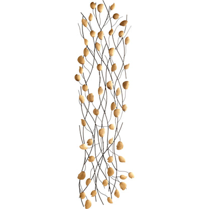 Guilded Vine Wall Decor by Cyan Design in gold. Made from iron in a modern style.
