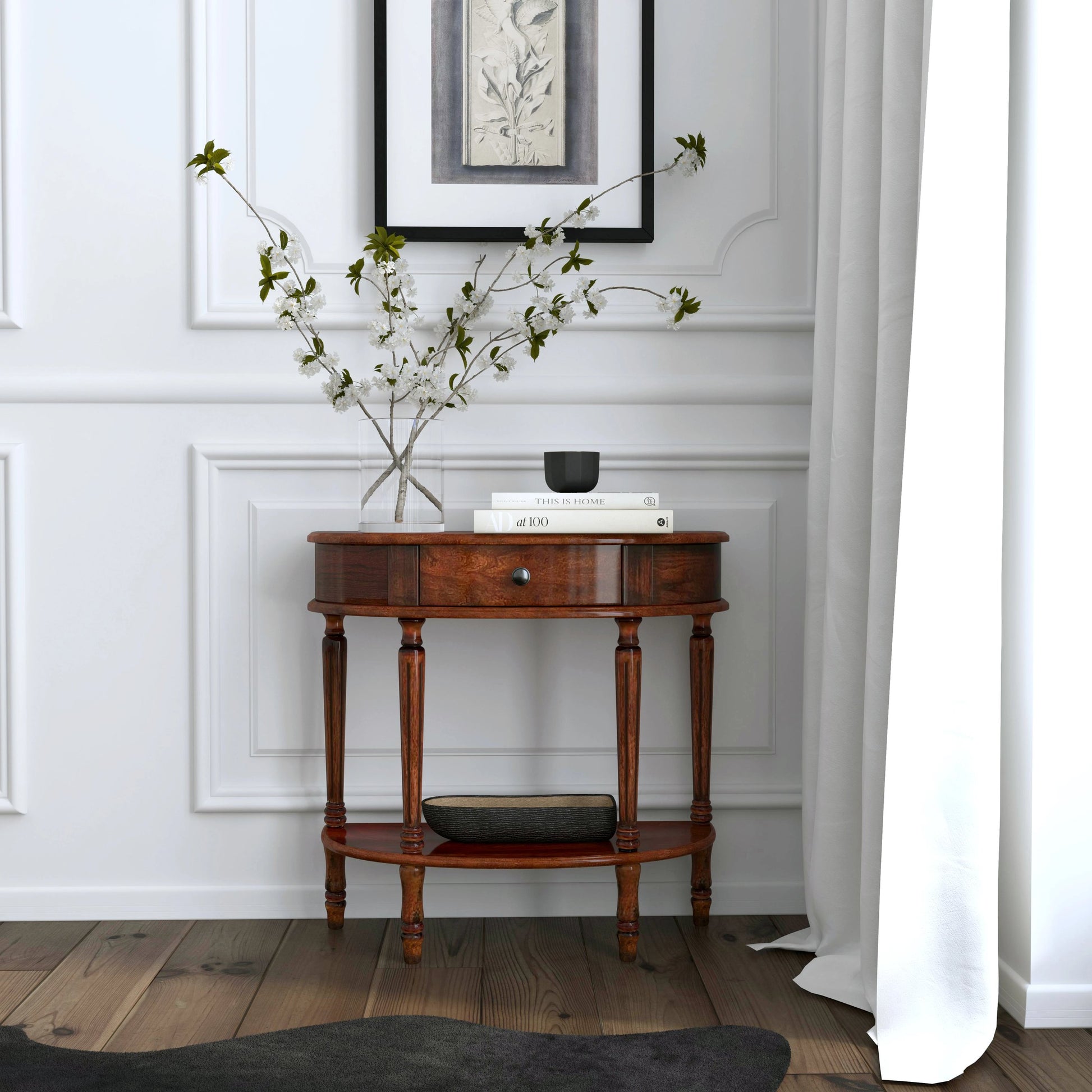 Mozart Demilune Console Table by Butler Specialty Company. Made from unique in a traditional style.