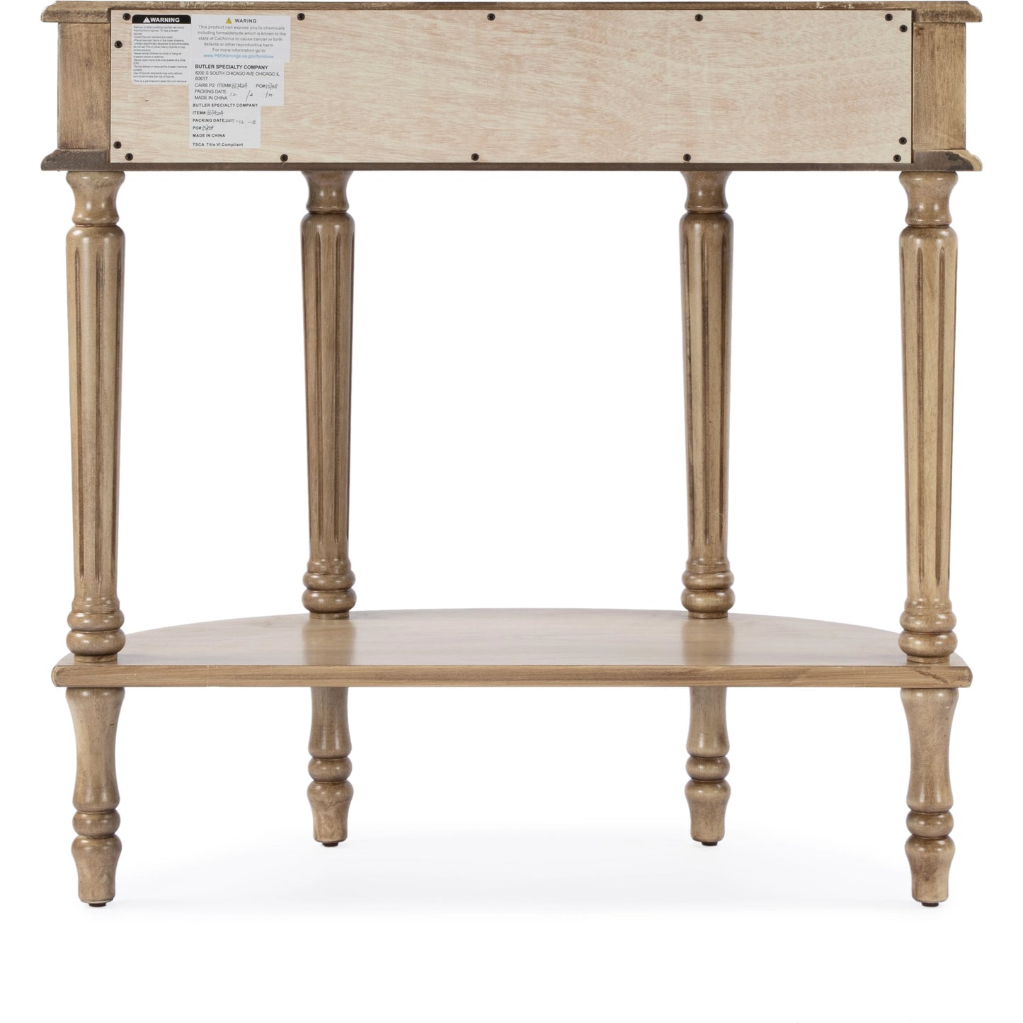 015 SI-2022004 | Additional Silo | Mozart Demilune Console Table by Butler Specialty Company. Made from unique in a traditional style.