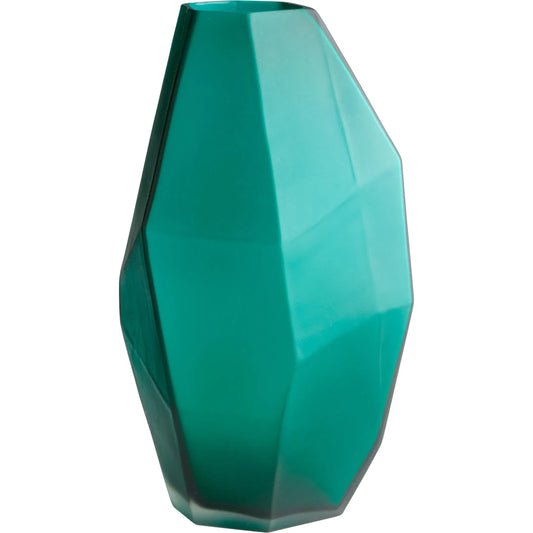 Bronson Vase by Cyan Design in green. Made from glass in a modern style.