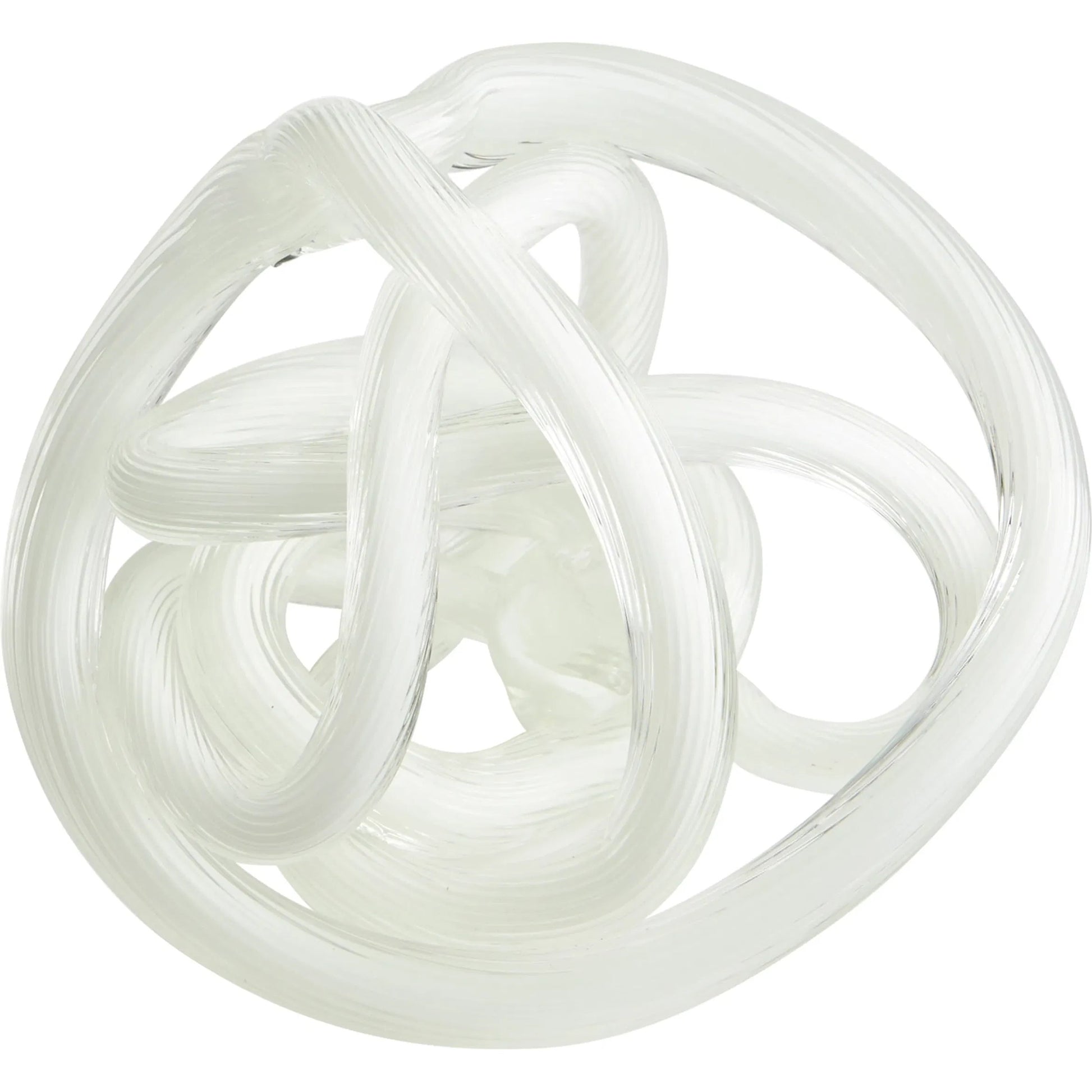 Interlace Filler by Cyan Design in white. Made from glass in a modern style.