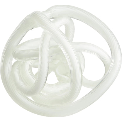 Interlace Filler by Cyan Design in white. Made from glass in a modern style.
