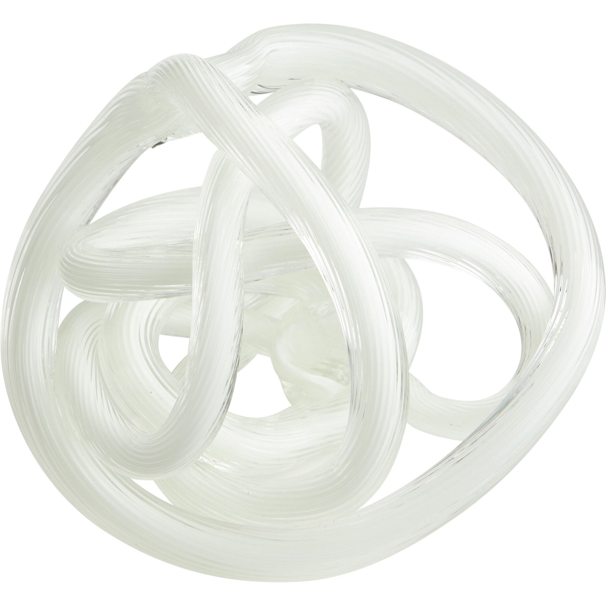 Interlace Filler by Cyan Design in white. Made from glass in a modern style.