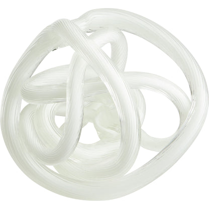 Interlace Filler by Cyan Design in white. Made from glass in a modern style.