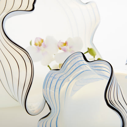 Moon Jelly Vase by Cyan Design in white. Made from glass in a modern style.