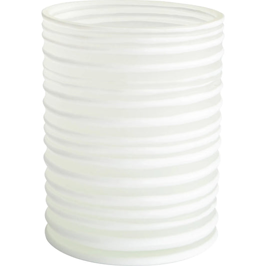 St. Vincent Vase by Cyan Design in white. Made from glass in a modern style.