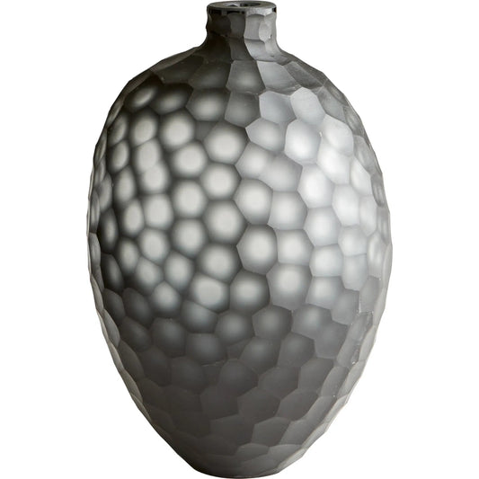 Neo-Noir Vase by Cyan Design in black. Made from glass in a modern style.