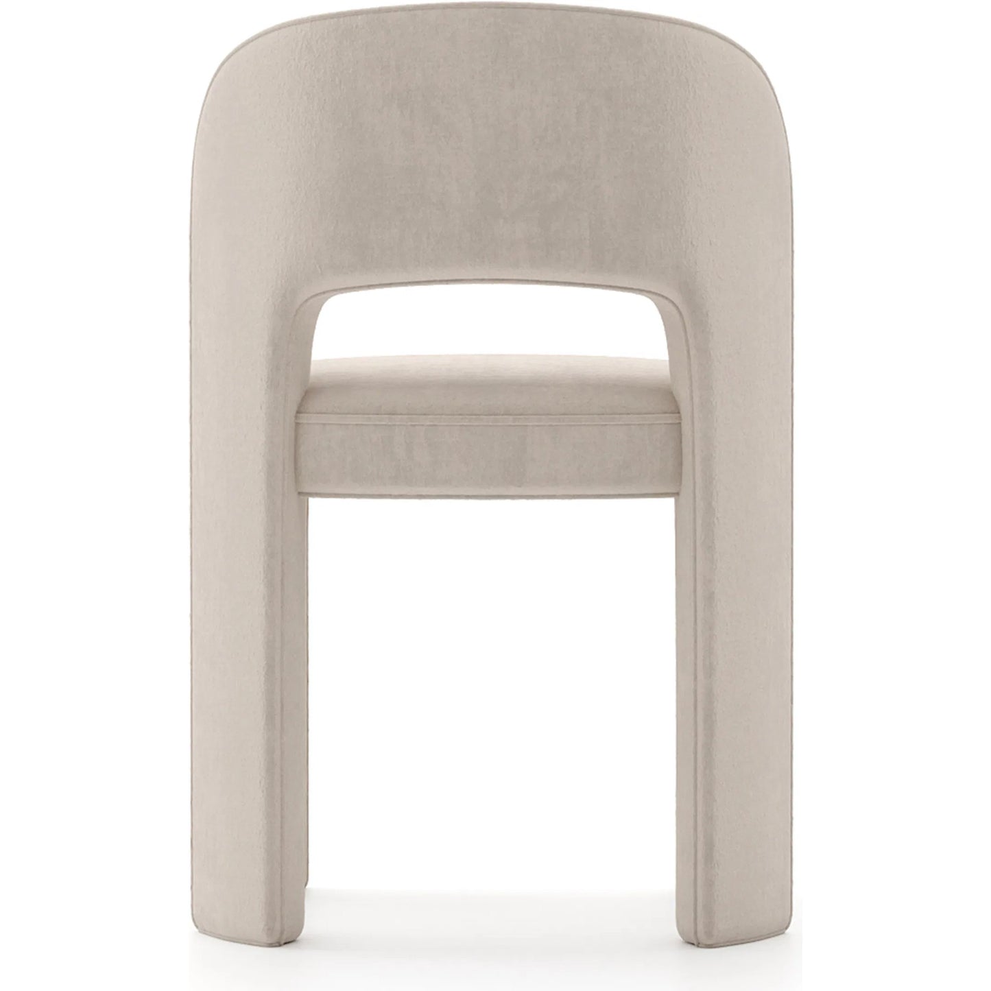 004 SI-2462286 | Additional Silo | Overlap Side Chair by Caracole in ivory. Made from metal in a transitional style.