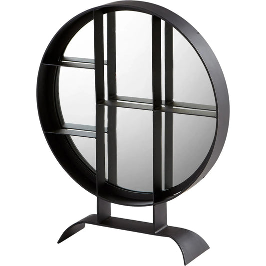 Nexus Mirror by Cyan Design in matte black. Made from iron, mirrored glass in a eclectic & global style.
