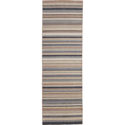Silva Transitional Stripes Rug - I0499 by Feizy in gold, gray, tan. Made from wool in a unique style.