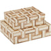 Aarna Box Set by Currey and Company. Made from composite, wood, engineered hardwood, linen in a modern style.