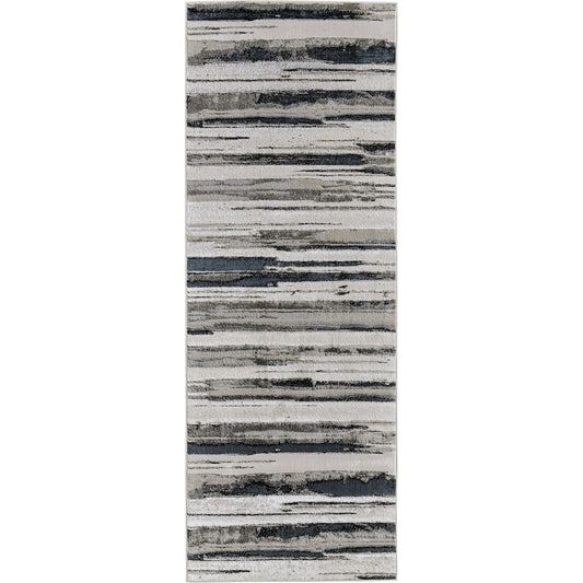 Micah Rug - 3049F by Feizy in silver, gray, black. Made from polyester, polypropylene in a unique style.