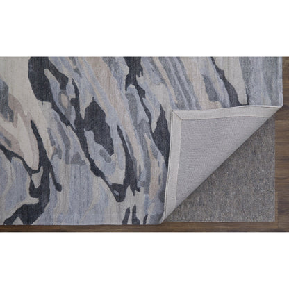 Dryden Transitional Rug - 8790F by Feizy in blue, gray, taupe. Made from viscose, wool in a unique style.