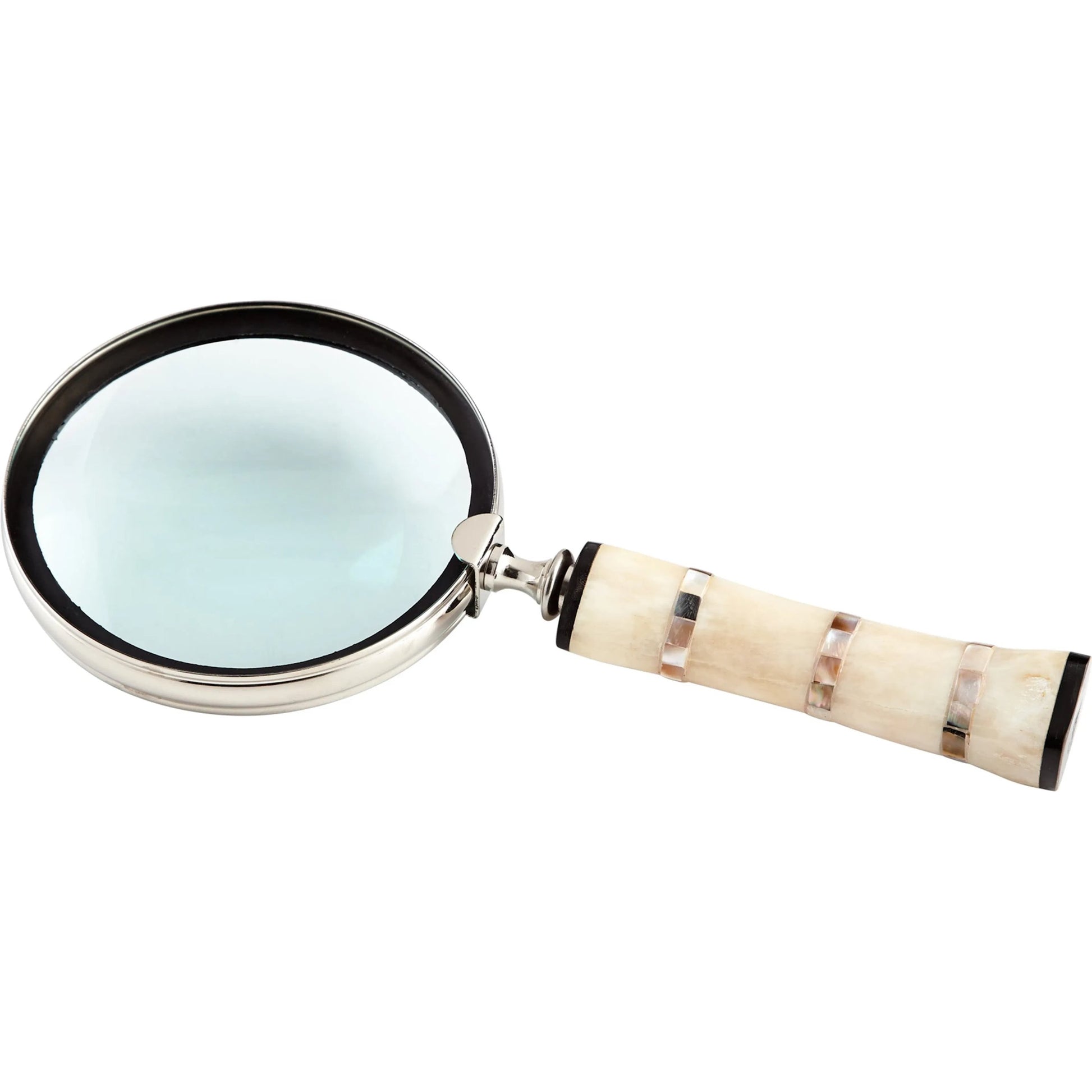 Watson Magnifier by Cyan Design in nickel, bone. Made from brass in a eclectic & global style.