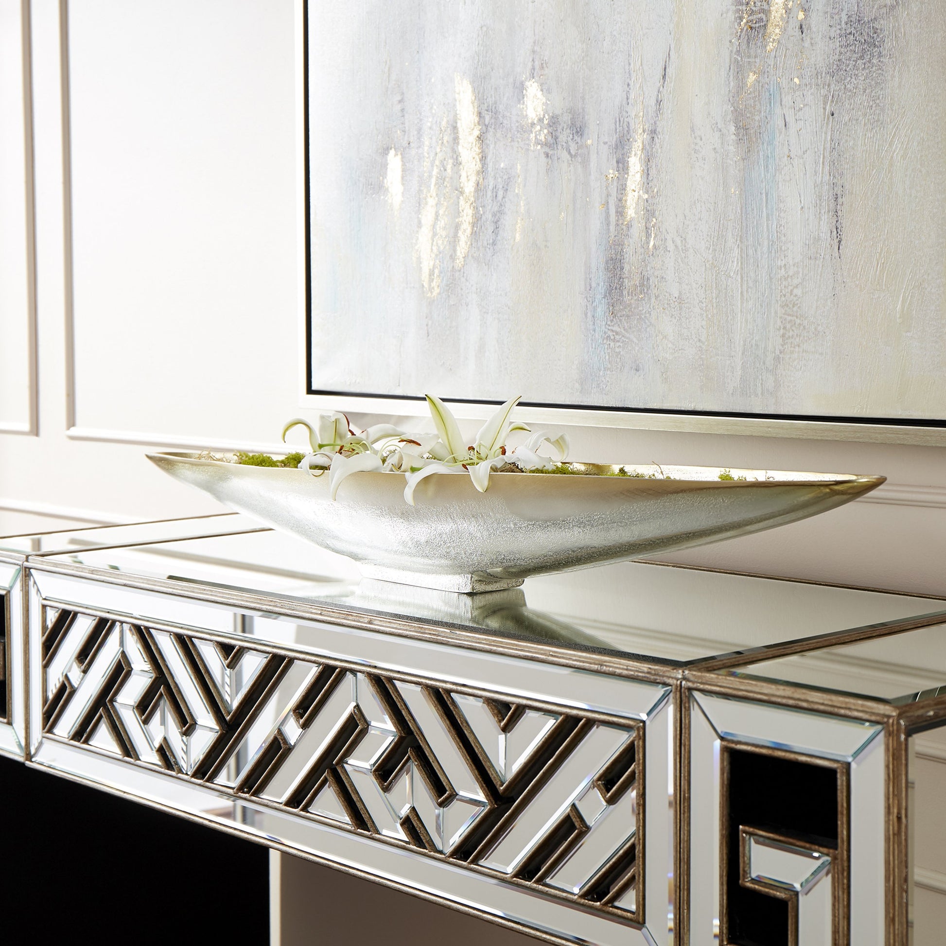 Gondola Tray by Cyan Design. Made from aluminum in a modern style.