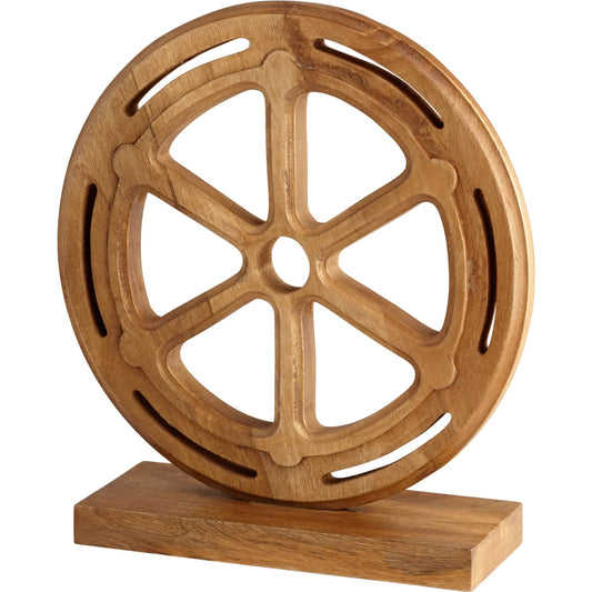 Calcutta Sculpture by Cyan Design in bleached reclaimed wood. Made from wood in a coastal style.