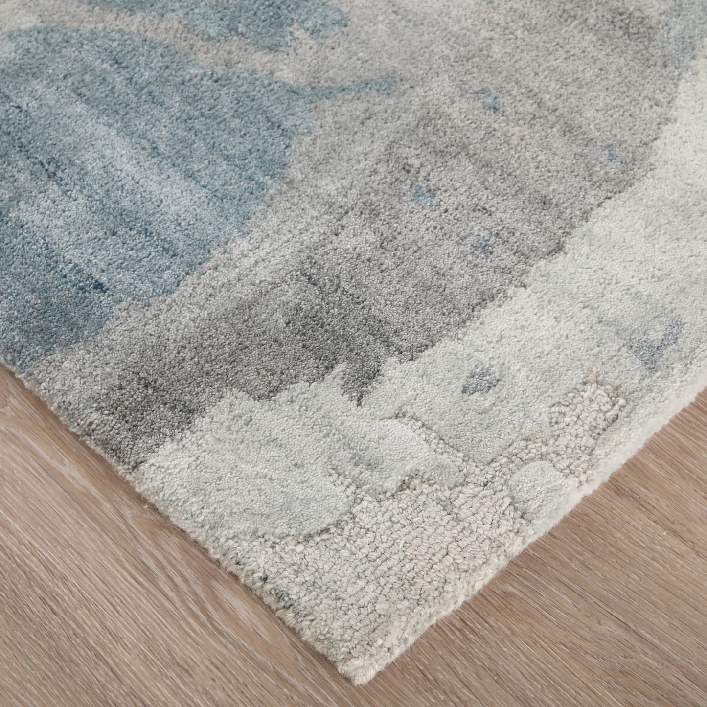 002 SI-2518403,SI-2518404,SI-2518405,SI-2518406,SI-2518407 | Closeup | Kendall KDL8A60F Rug by Feizy in blue, gray. Made from viscose, wool in a unique style.