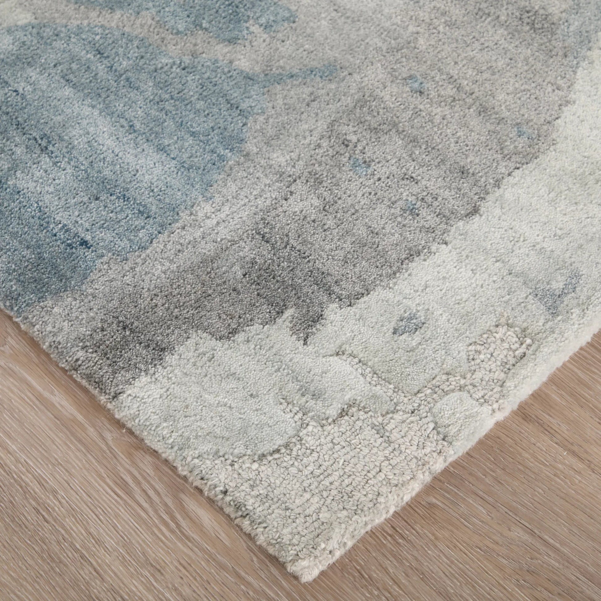 Kendall KDL8A60F Rug by Feizy in blue, gray. Made from viscose, wool in a unique style.