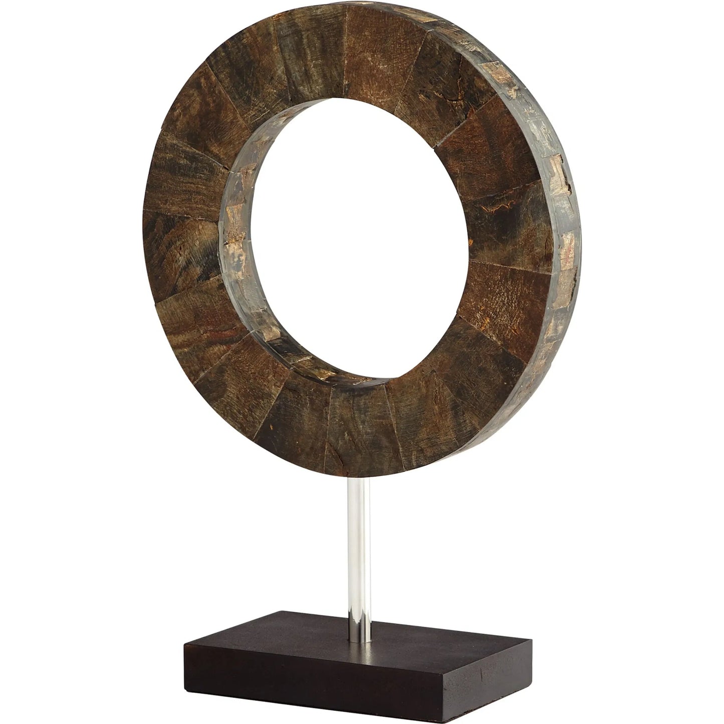 001 S-256944 | Primary Silo | Portal Sculpture by Cyan Design in brown, stainless steel. Made from horn iron, wood in a modern style.