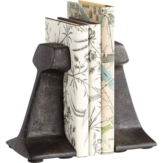 Smithy Bookends by Cyan Design in zinc. Made from iron in a modern style.